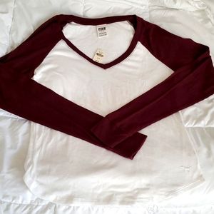 Pink, long sleeve shirt